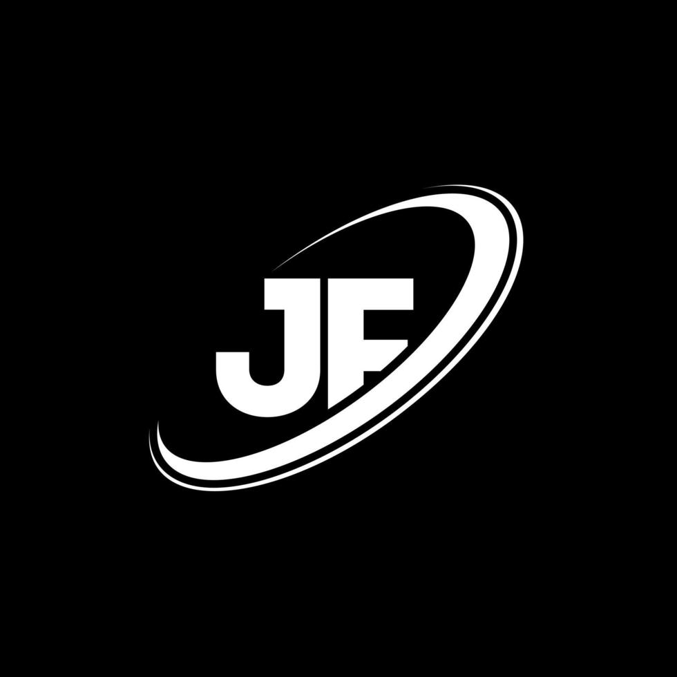 jf j f brief logo ontwerp. eerste brief jf gekoppeld cirkel hoofdletters monogram logo rood en blauw. jf logo, j f ontwerp. jf, j f vector