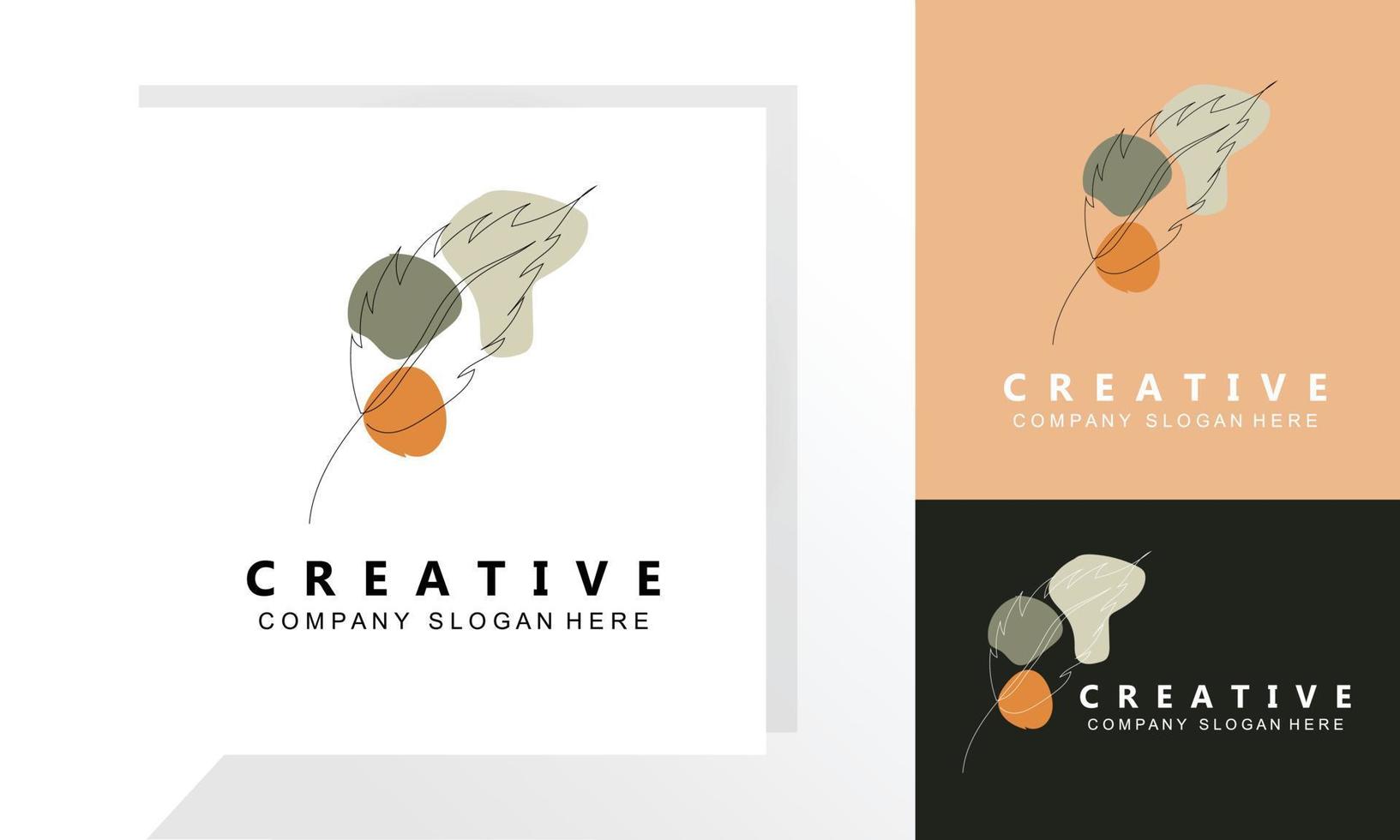 blad logo ontwerp, vector met andere stijlen, illustratie reeks verzameling van blad types