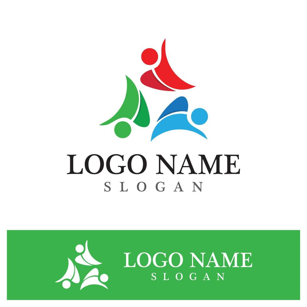gemeenschap logo en symbool vector