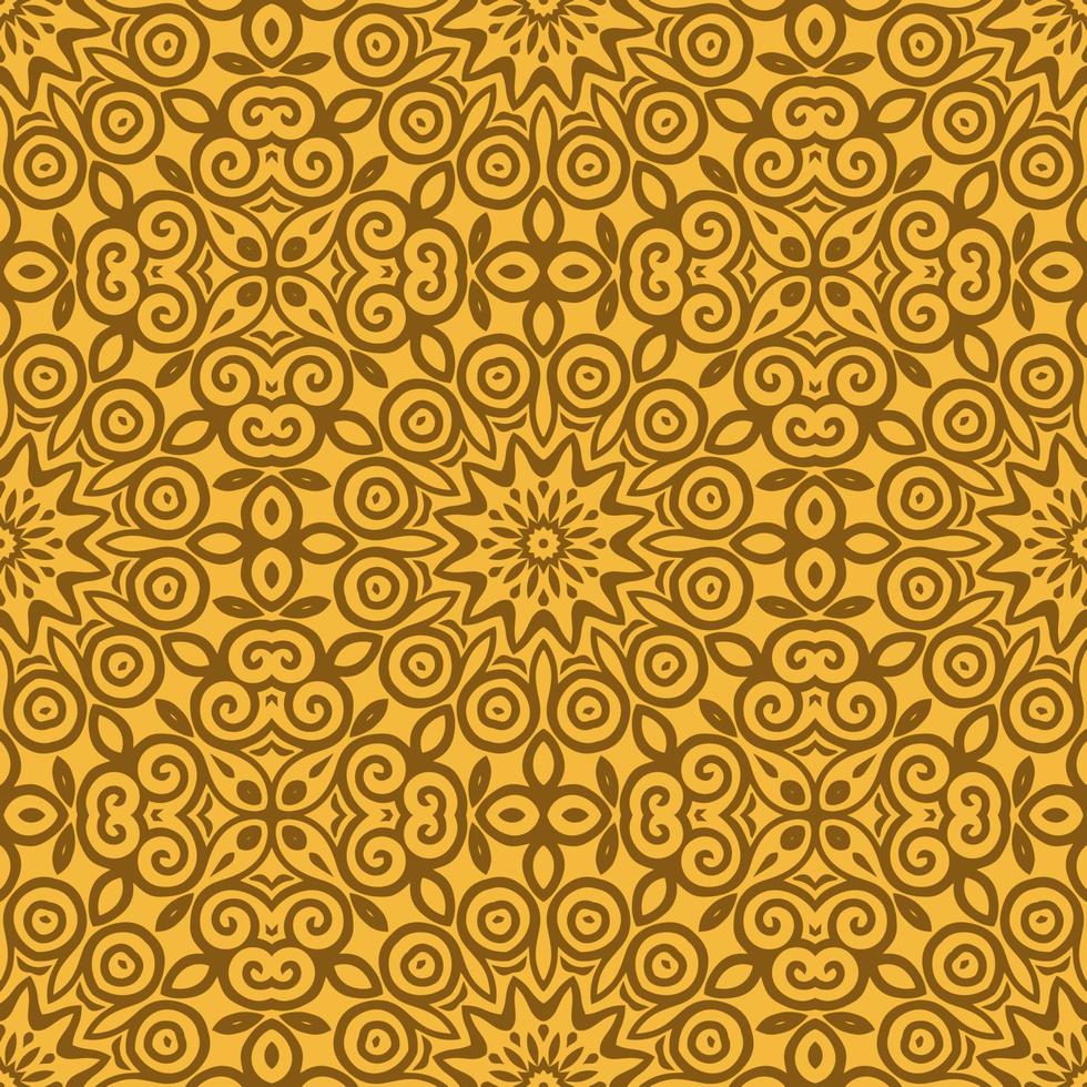 bloemen naadloos patroon met mandala.etnic betegeld ornament. meetkundig afdrukken ontwerp. wijnoogst herhaald achtergrond textuur.keramiek tegels textuur. vector