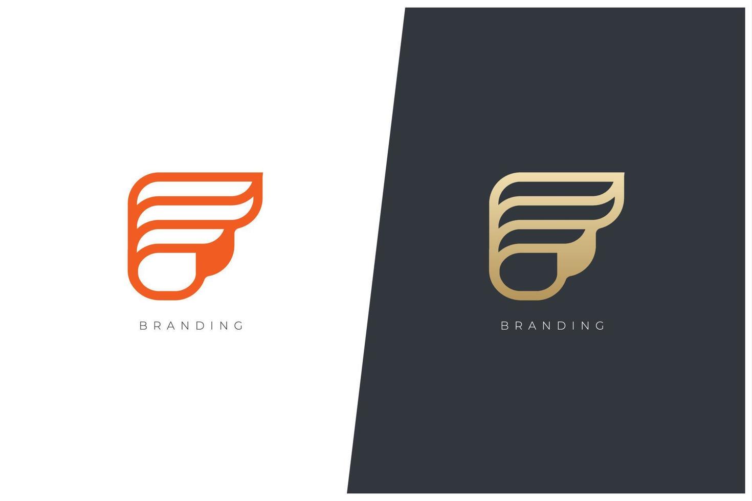 f brief logo vector concept icoon handelsmerk. universeel f logotype merk