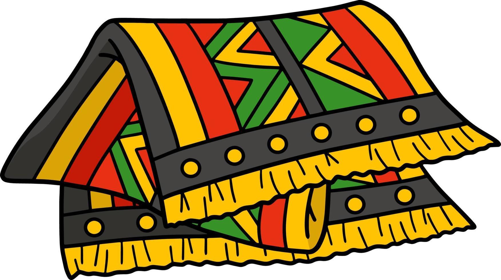 kwanzaa tafelkleed tekenfilm gekleurde clip art vector