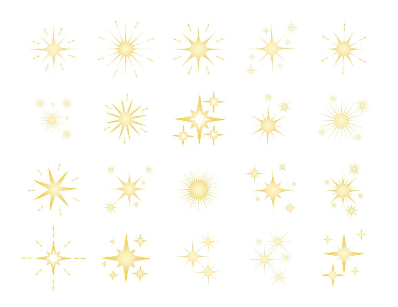 ster icoon. hemel, Kerstmis, favoriet en nacht pictogrammen instellen. vector illustratie