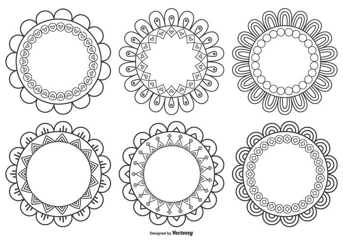 Decoratieve Bloemvormen vector