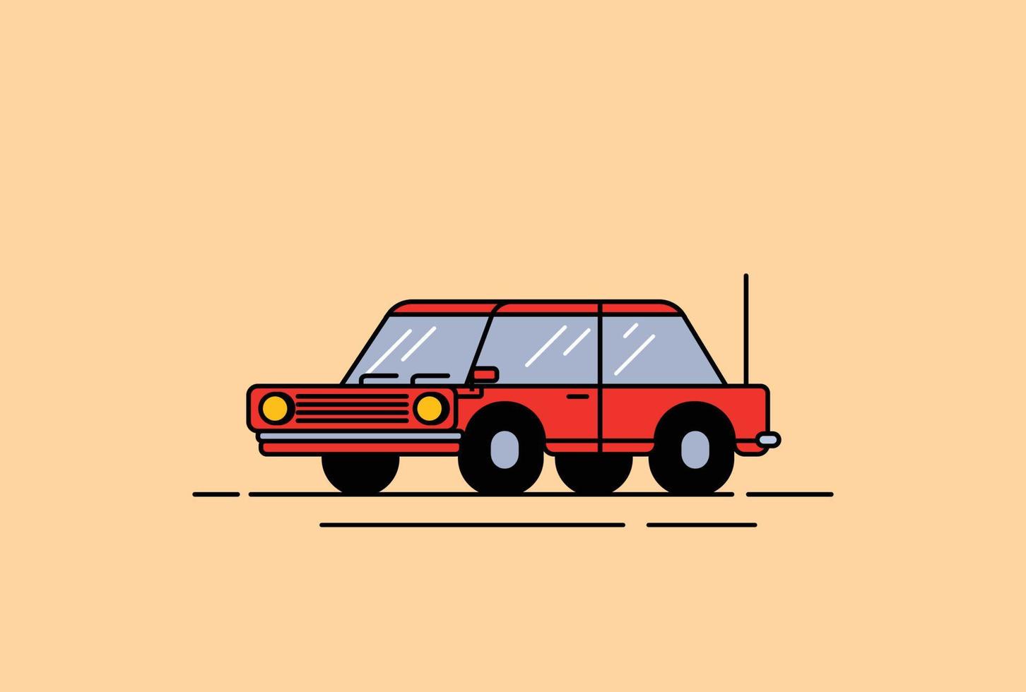 klassieke auto illustratie vector