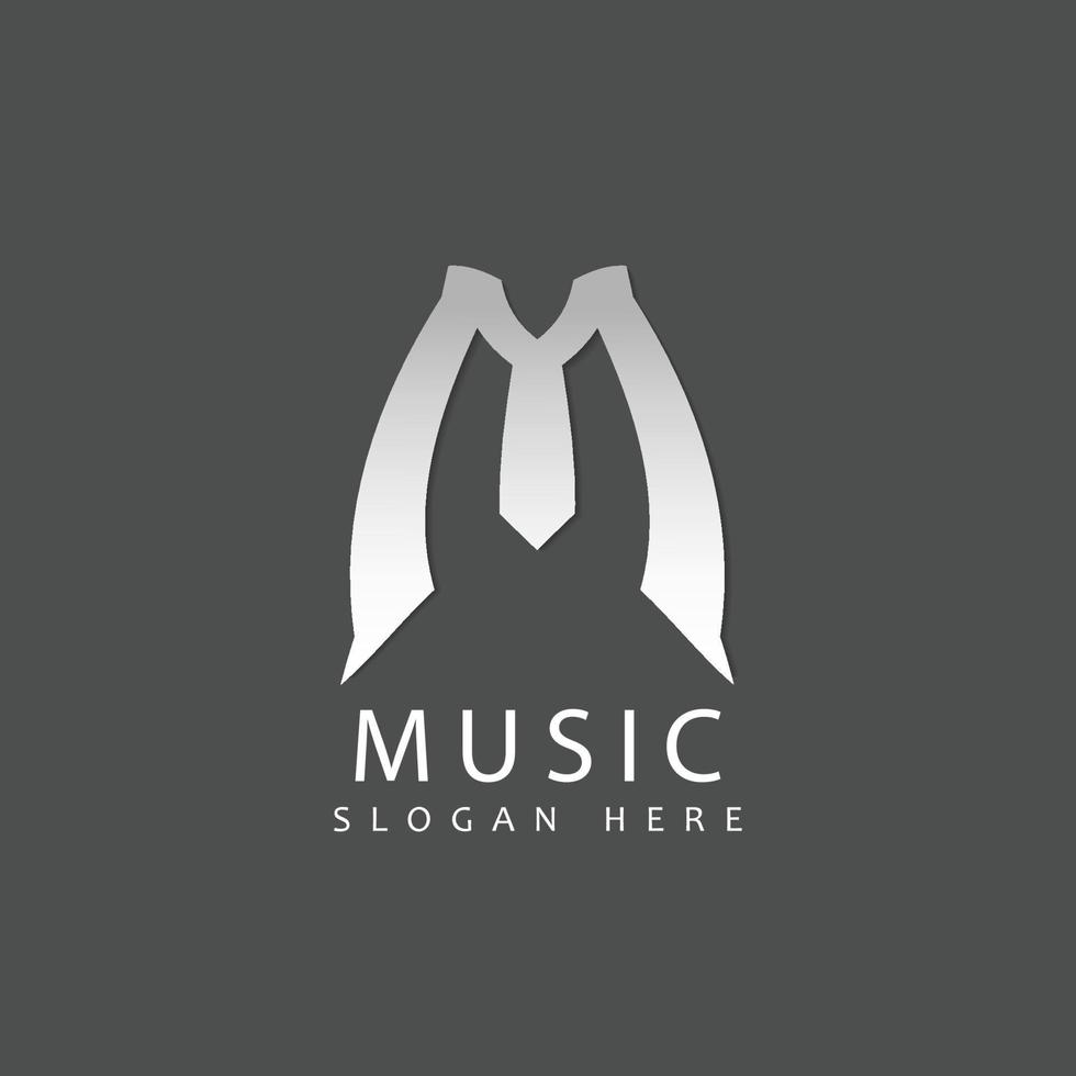 muziek- logo icoon vector