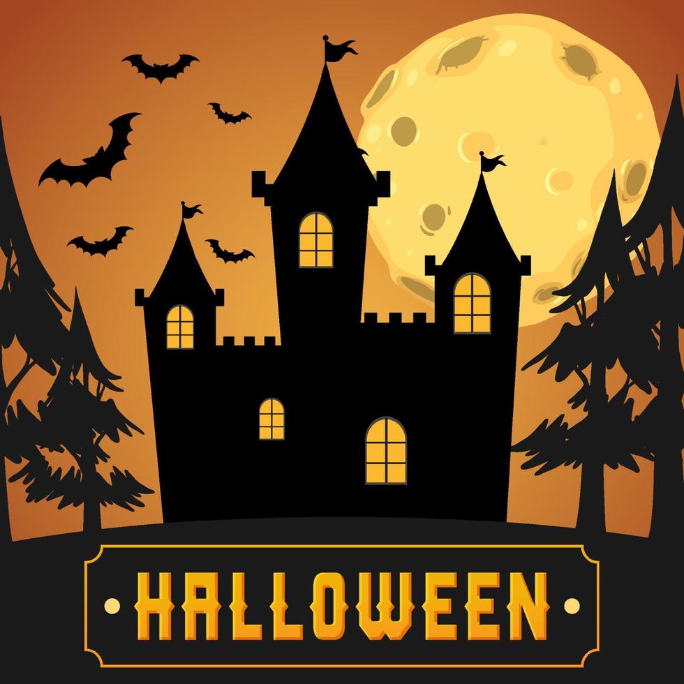 gelukkig halloween poster sjabloon vector