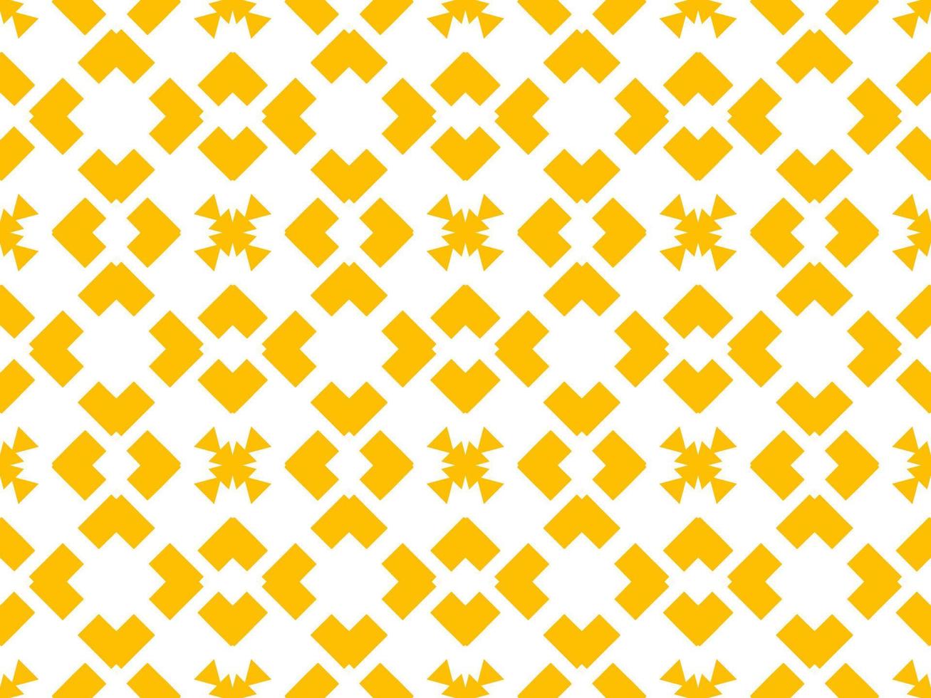 geel naadloos patroon met tribal vorm geven aan. ontworpen in ikat, azteeks, folklore, en Arabisch stijl. ideaal voor kleding stof kledingstuk, keramiek, behang. vector illustratie.