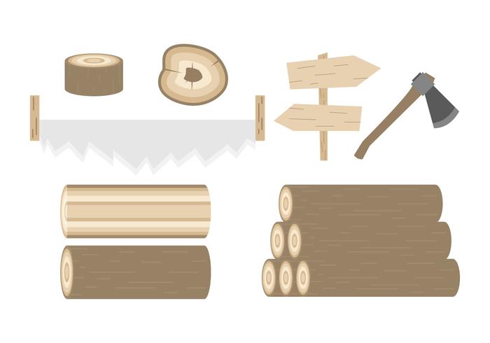 Gratis Hout Logboek Vector