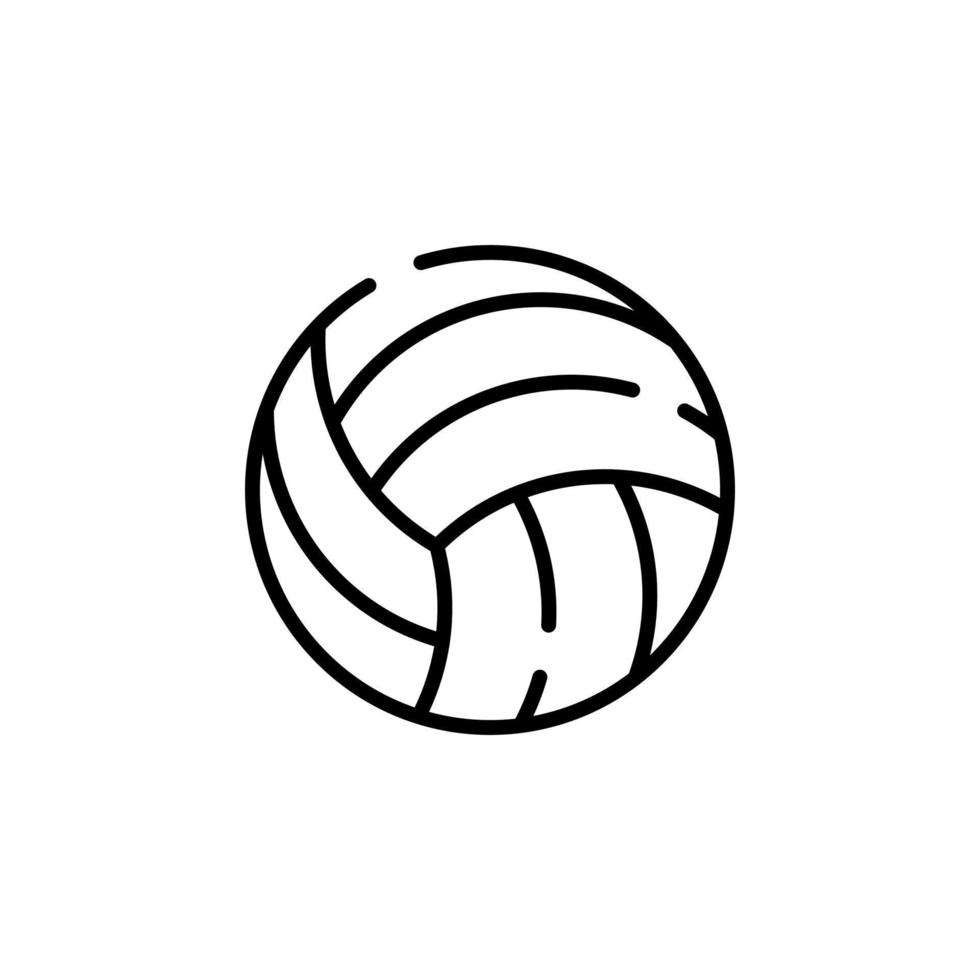 volleybal stippel lijn icoon vector illustratie logo sjabloon. geschikt voor veel doeleinden.