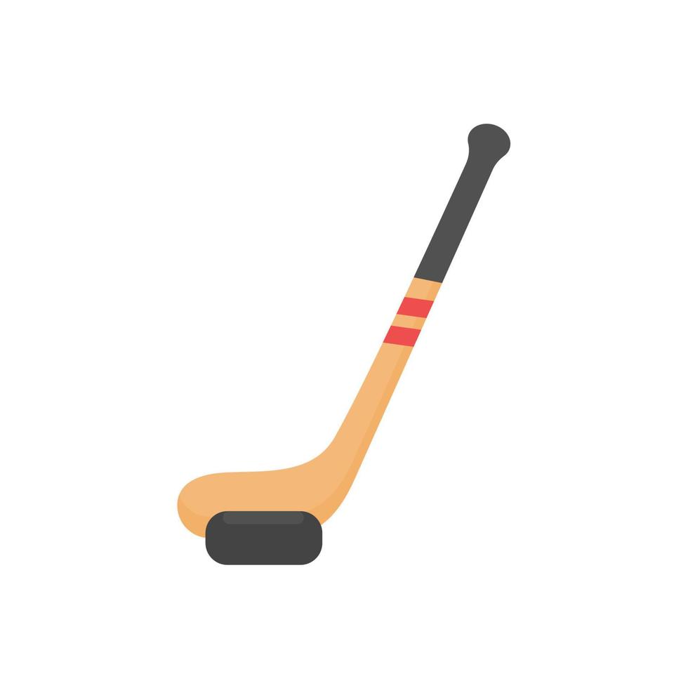 hockey stok en bal uitrusting voor spelen sport- Aan ijs. vector