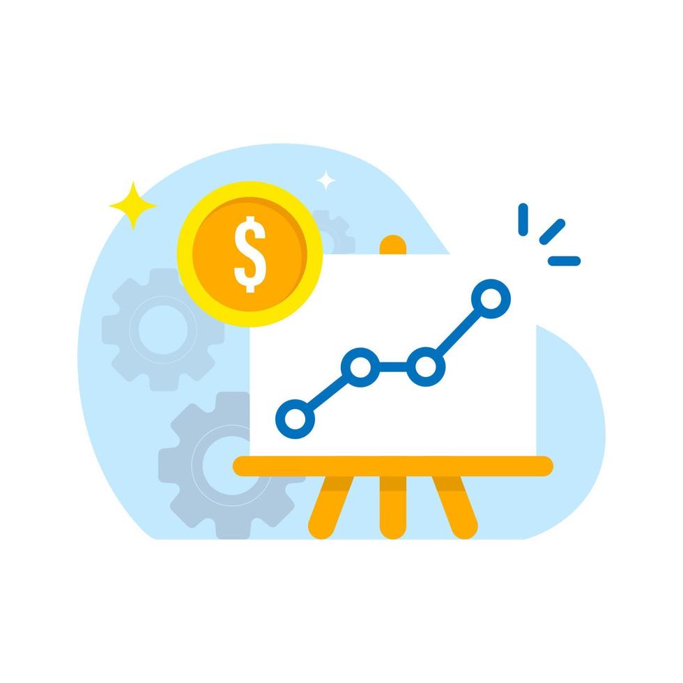 toenemen bedrijf produktiviteit concept illustratie vlak ontwerp vector eps10. modern grafisch element voor landen bladzijde, leeg staat ui, infografisch, icoon