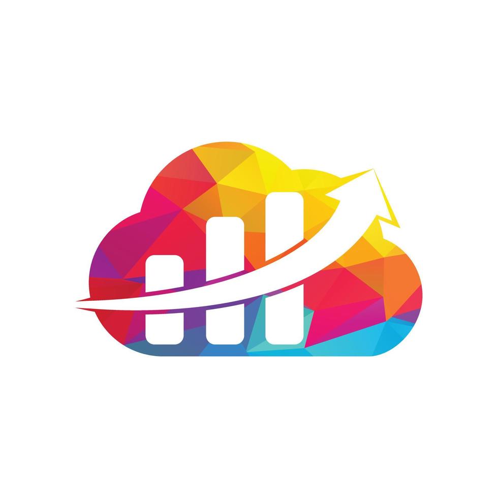 wolk bedrijf financiën logo sjabloon vector icoon ontwerp. bedrijf financieel en accounting logo ontwerp sjabloon.