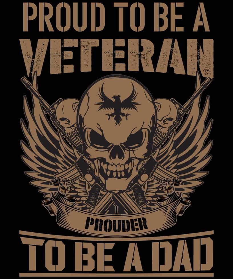 veteraan t-shirt ontwerp vector