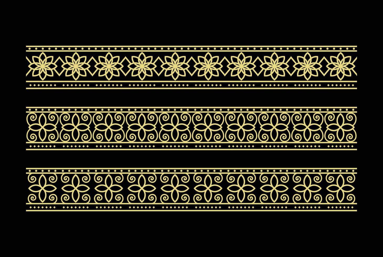 elegant luxe rechthoek naadloos gouden decoratief schoonheid Koninklijk grens kader ornament element ontwerp illustratie vector