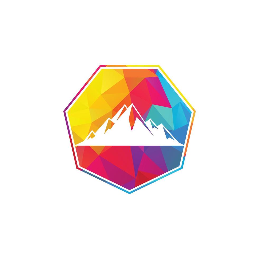 berg logo vector. sneeuw berg illustraties ontwerp. vector