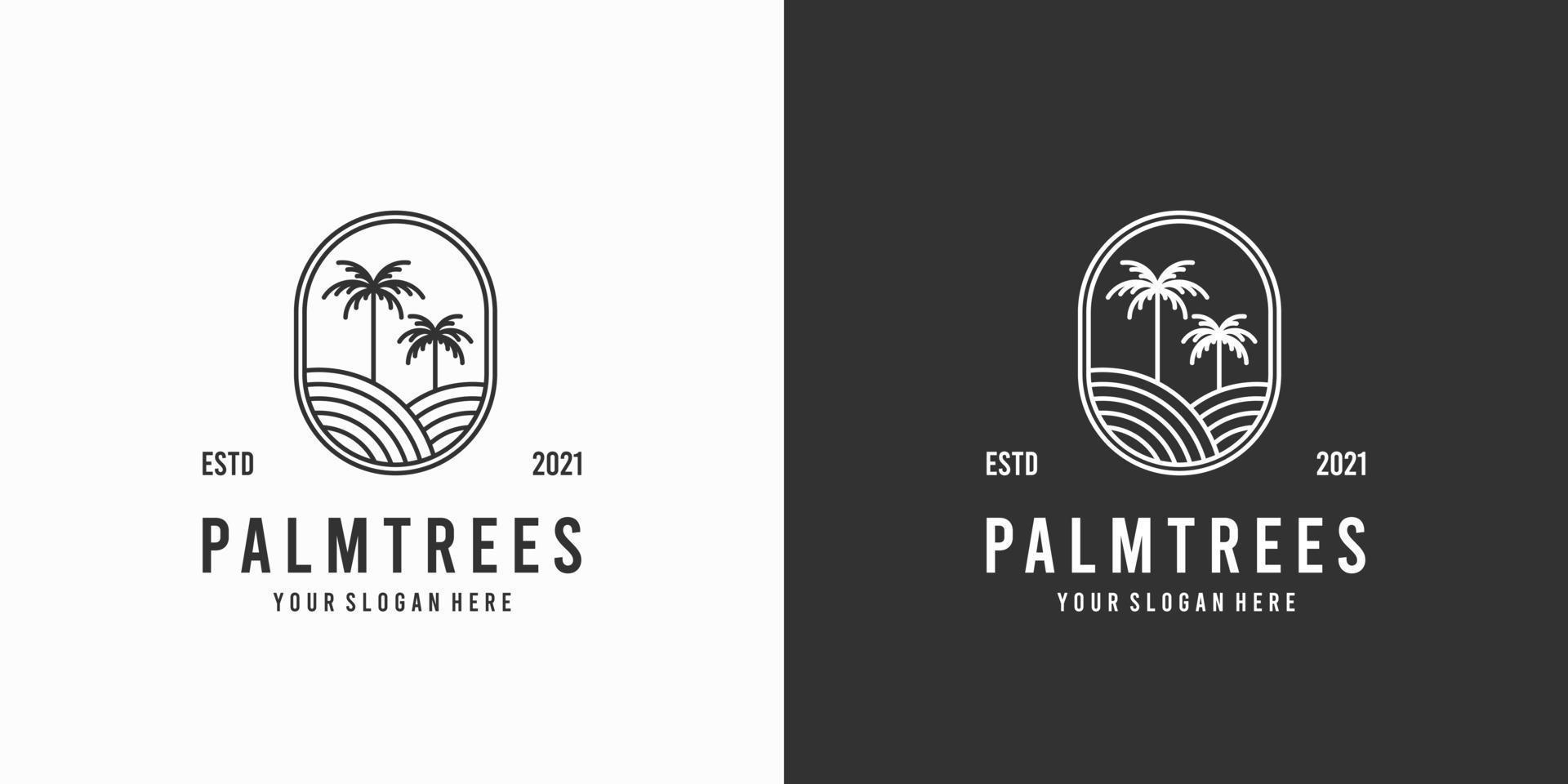 palmboom logo vector