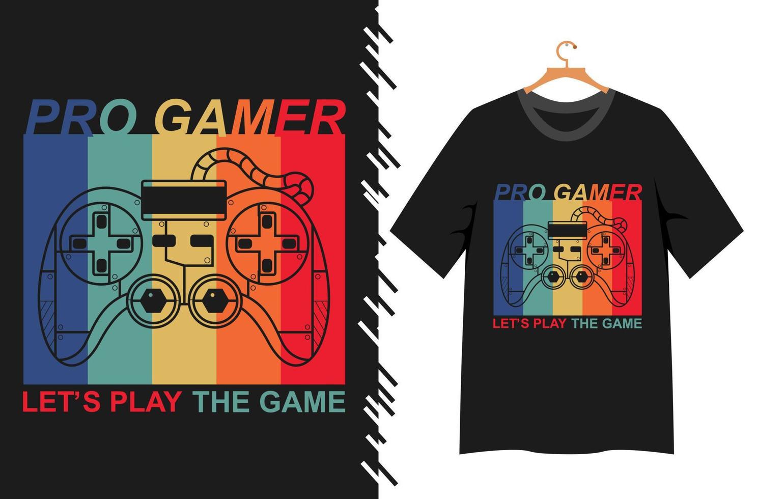 gamer illustratie voor t overhemd ontwerp vector
