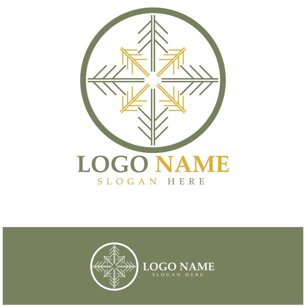 abstract boom logo voor Woud en park natuur.met een combinatie van .vector lijn elementen voor bedrijf ontwerpen, landbouw, ecologisch concepten, groen en natuurlijk schoonheid. vector