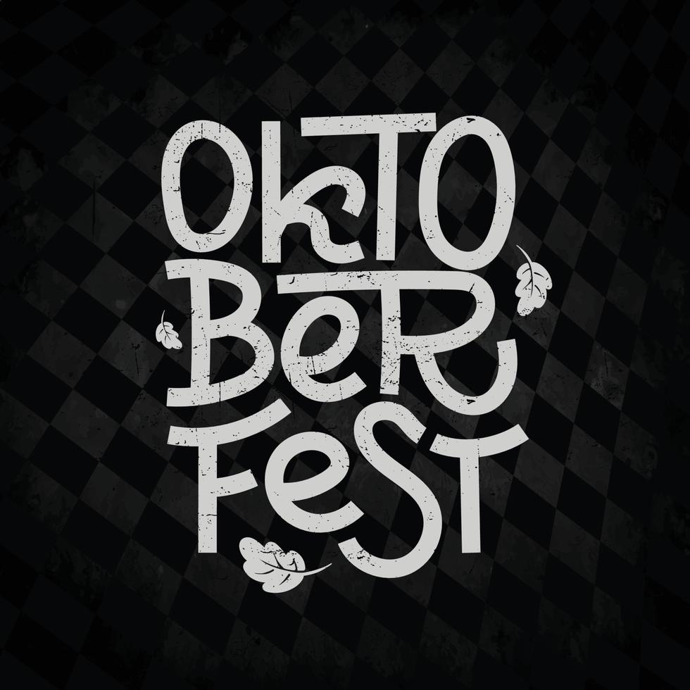 oktoberfeest handgeschreven typografie hoofd voor uithangbord, groet, uitnodiging poster en kaart. bier festival gevierd in oktober in duitsland. groot volk festiviteiten in Beieren. vector