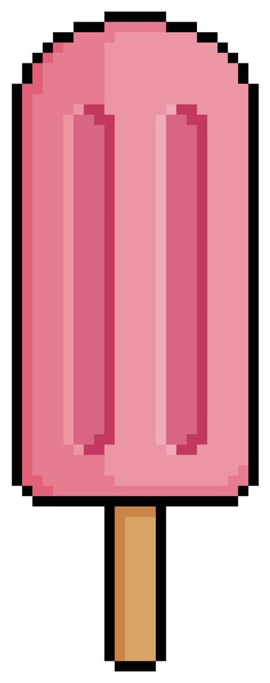 pixel art ijs vector pictogram voor 8bit spel op witte achtergrond