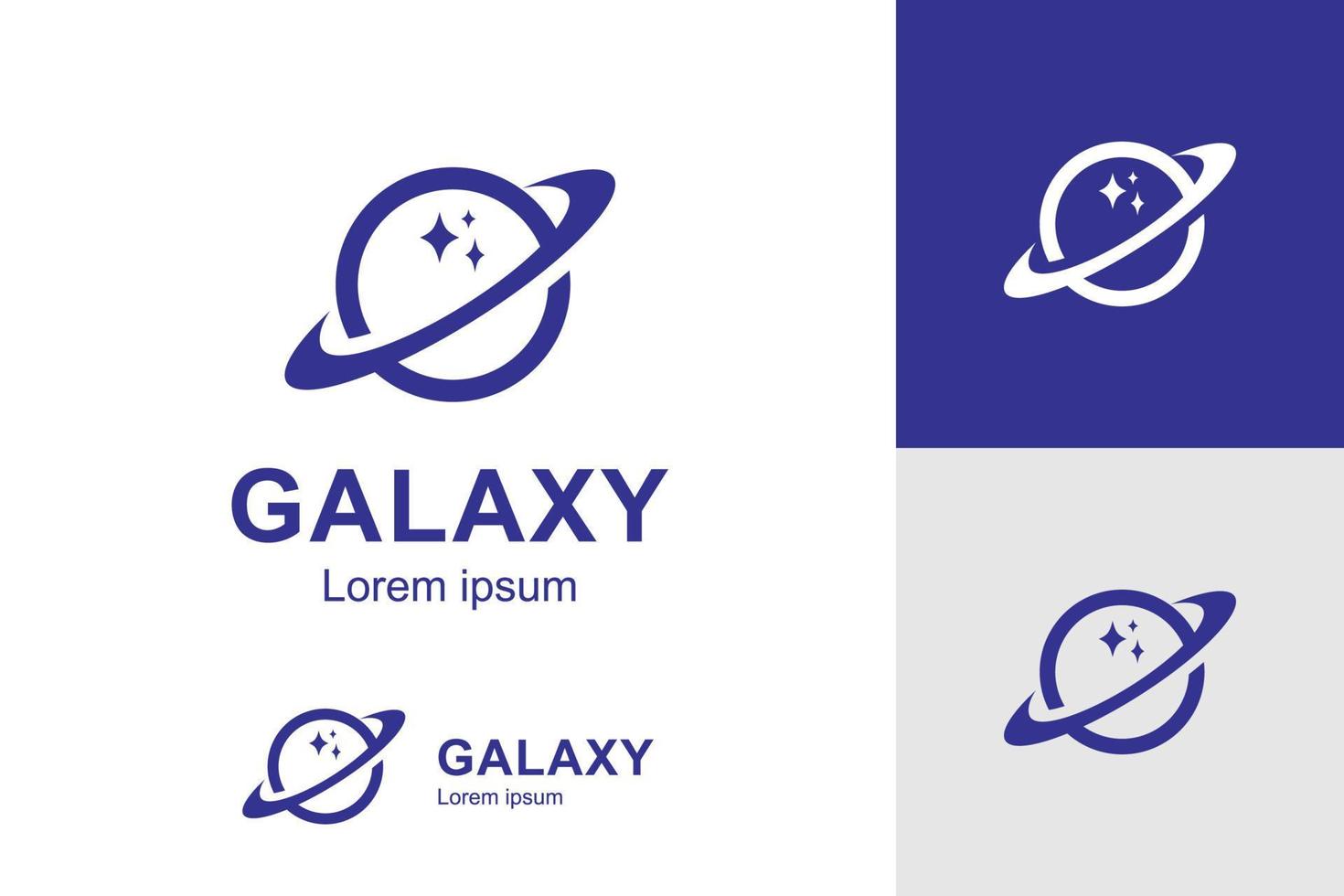 heelal planeet logo icoon symbool voor astronomie logo ontwerp vector