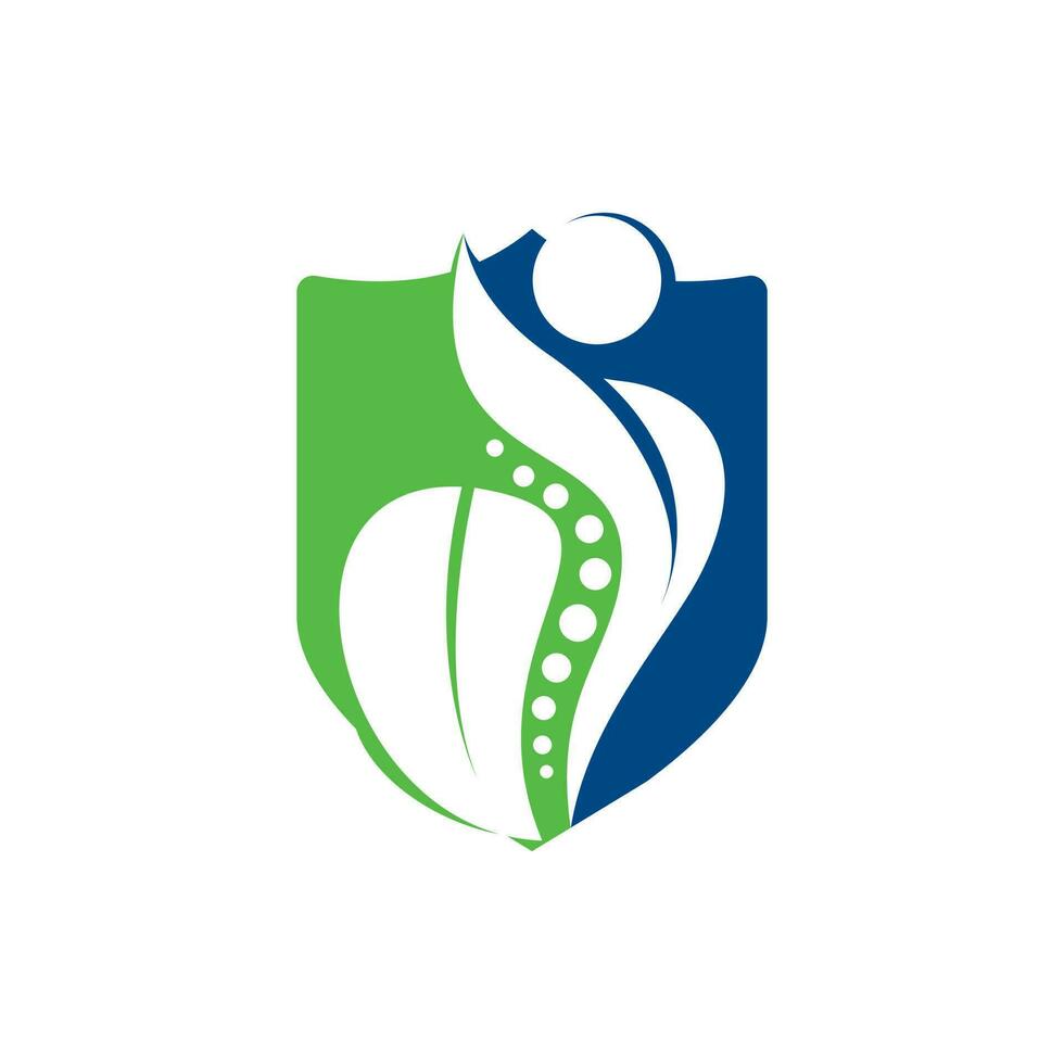 chiropractie logo ontwerp vector illustratie . pijn logo . wervelkolom zorg logo. bot , orthopedische , chiropractie welzijn centrum.