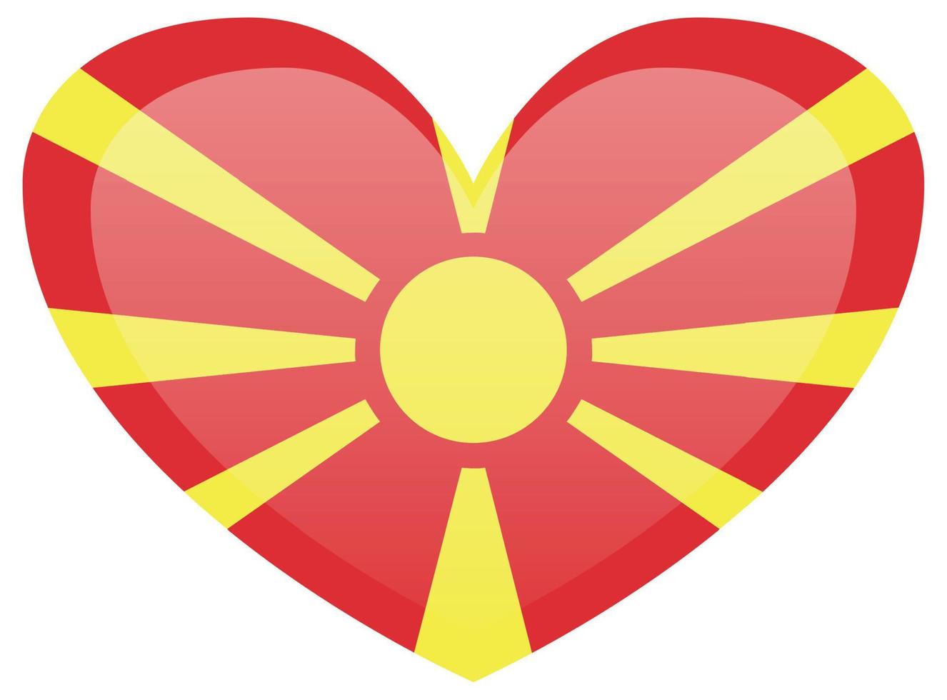 Macedonië vlag vector illustratie. nationaal vlag van Macedonië.