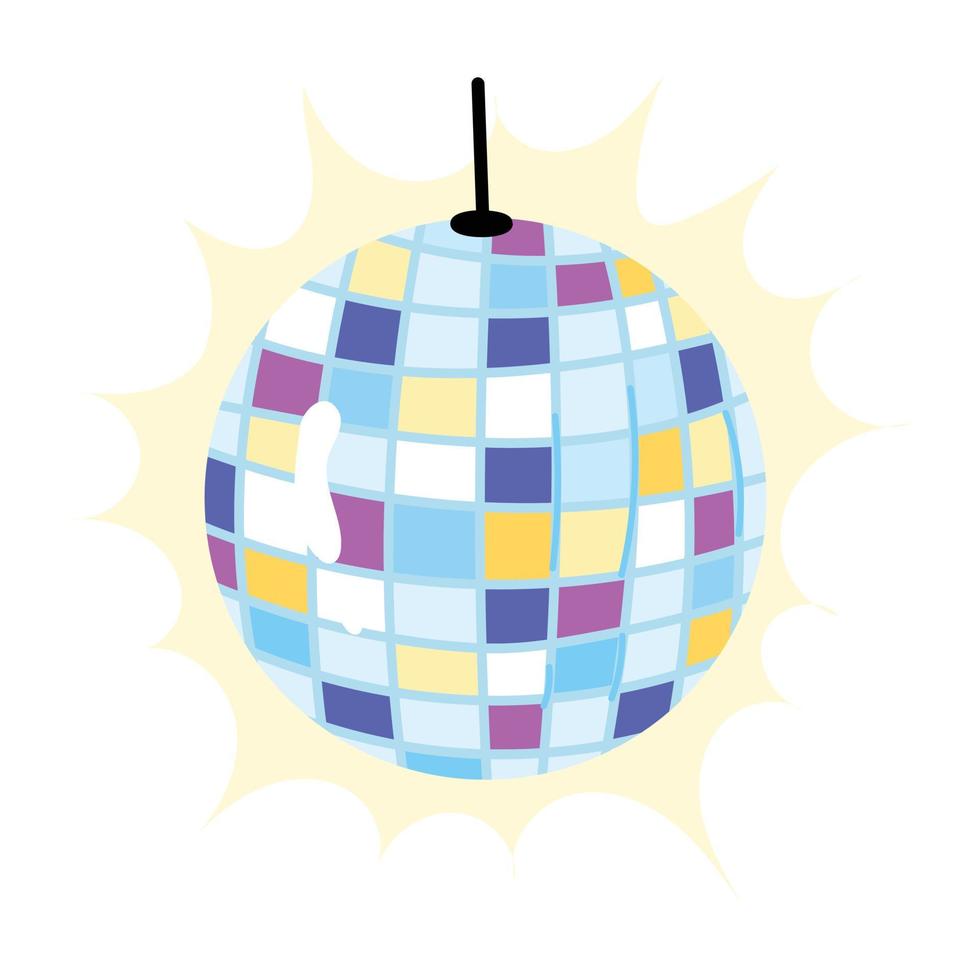 een disco bal vlak icoon downloaden vector