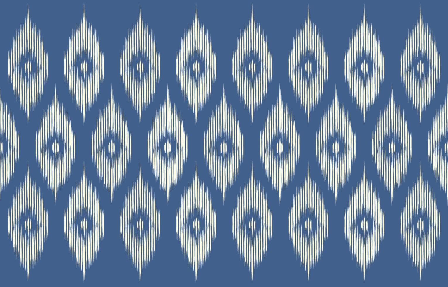 etnisch patroon ikat naadloos. tribal Afrikaanse Indisch traditioneel borduurwerk vector achtergrond. aztec kleding stof tapijt batik ornament chevron textiel decoratie behang