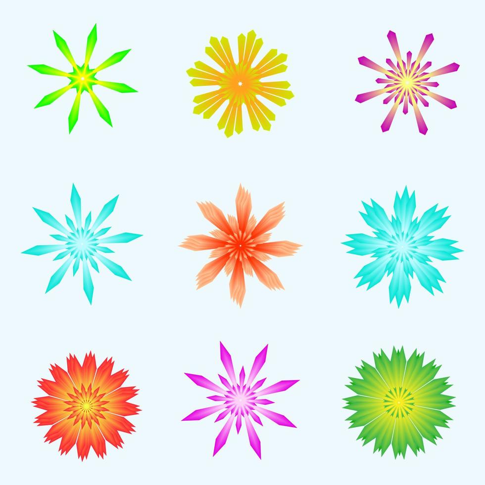 Hallo Kerstmis bloem ster vorm bloemblad icoon element abstract achtergrond patroon vector illustratie