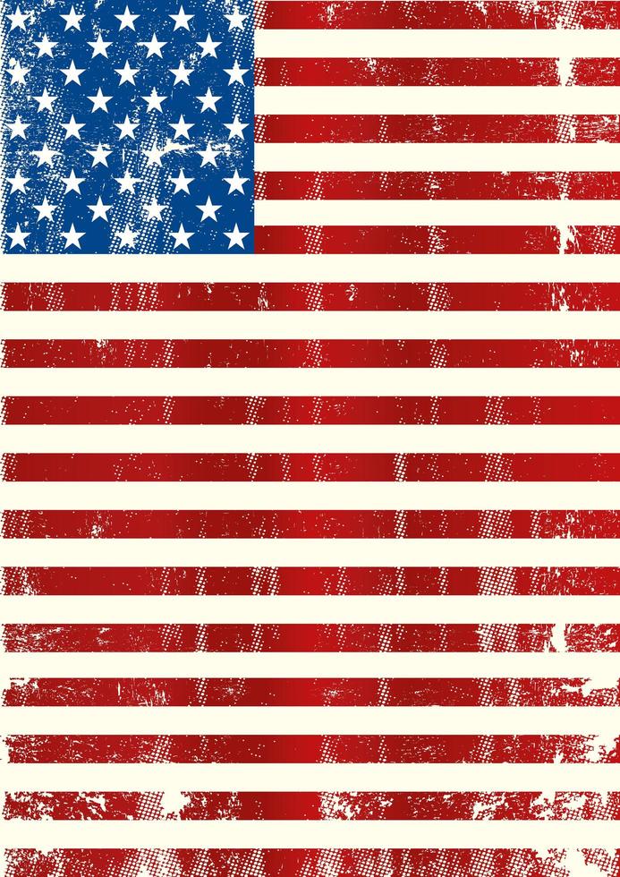 verticale grungy Amerikaanse vlag vector