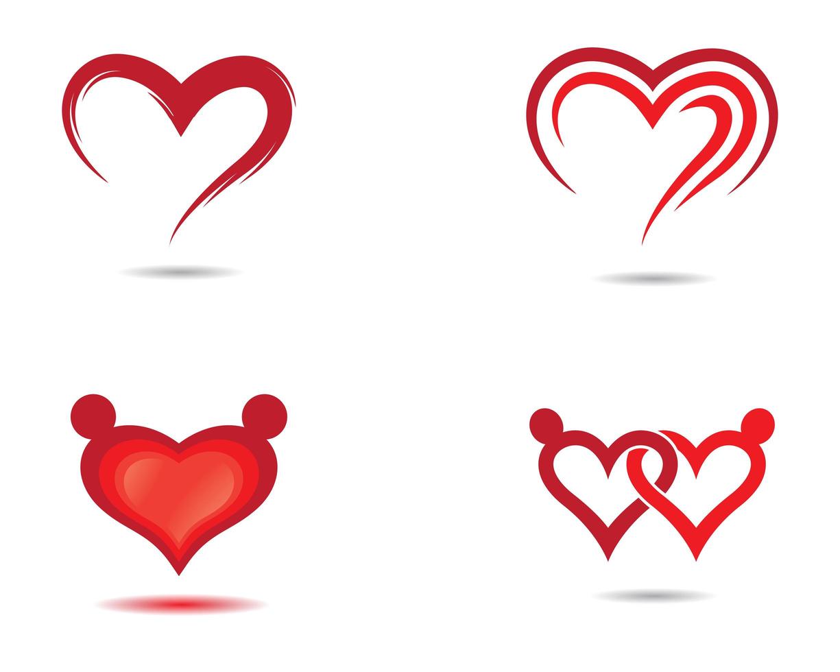 liefde pictogramserie vector