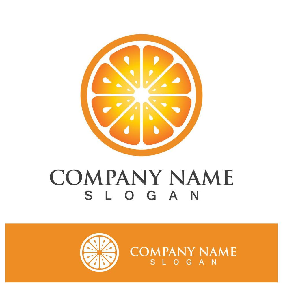 oranje logo en symbool vector icoon