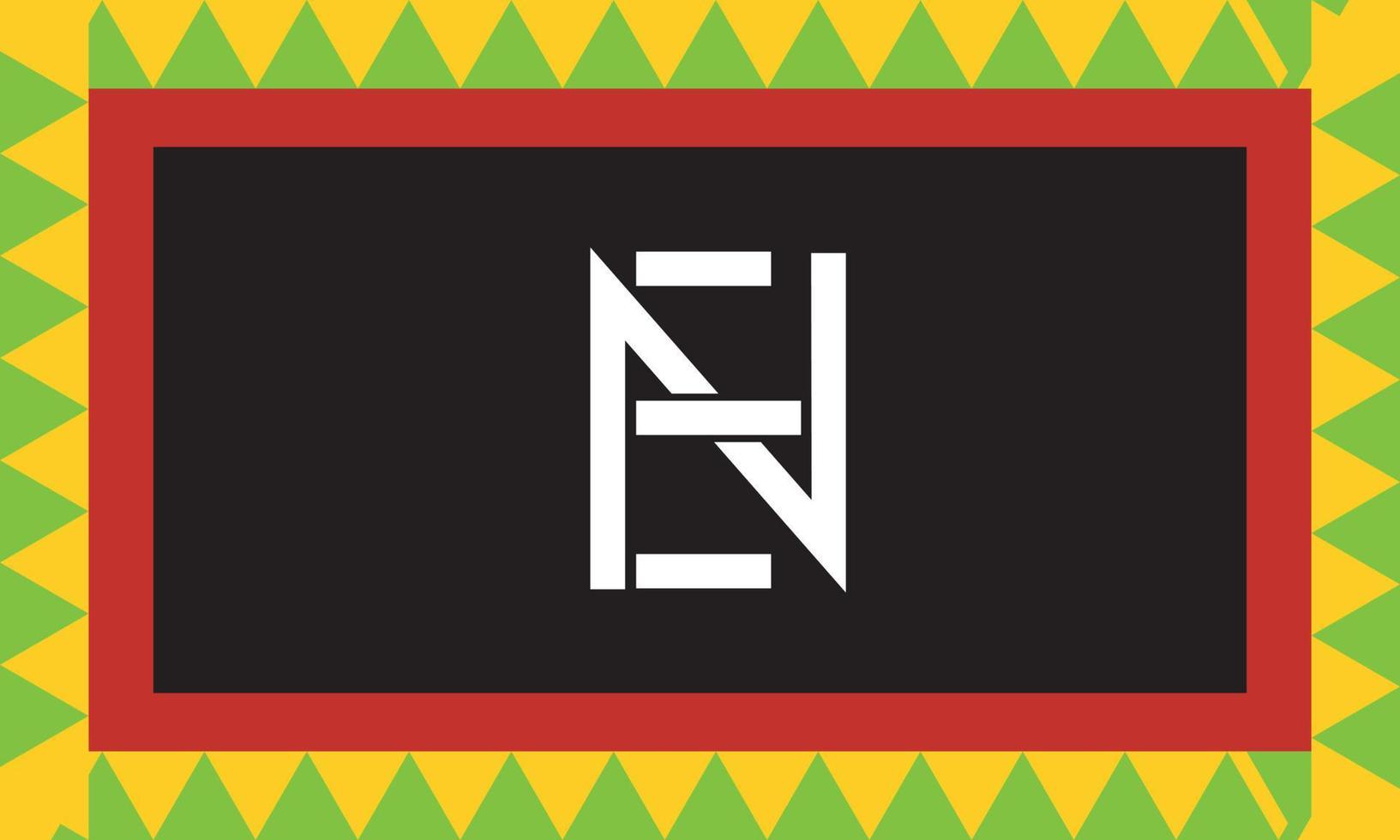 alfabet letters initialen monogram logo nl, ne, e en n vector