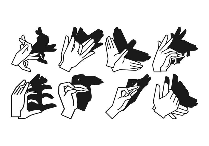 Gratis Shadow Hand Puppet Vector