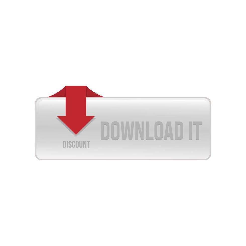 downloaden knop vector voor web. 3d knop voor web het dossier downloaden