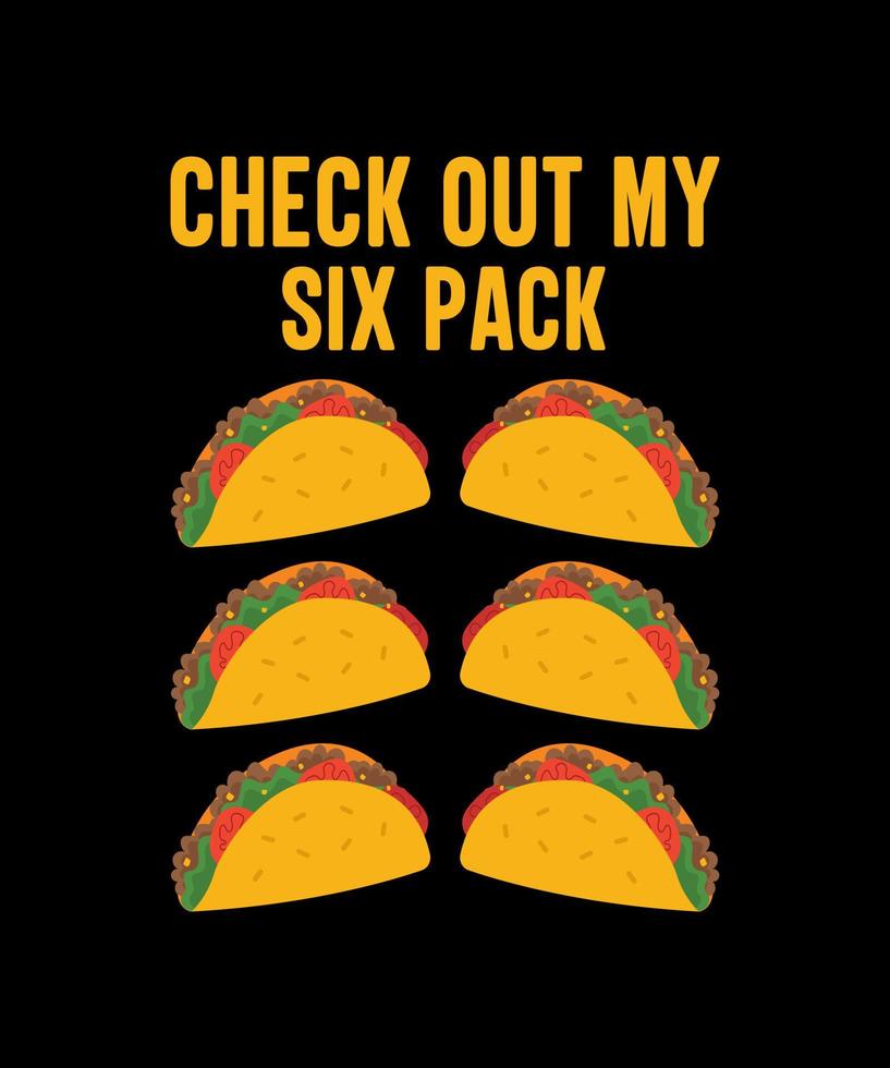 taco's illustratie logo vector t-shirt ontwerp