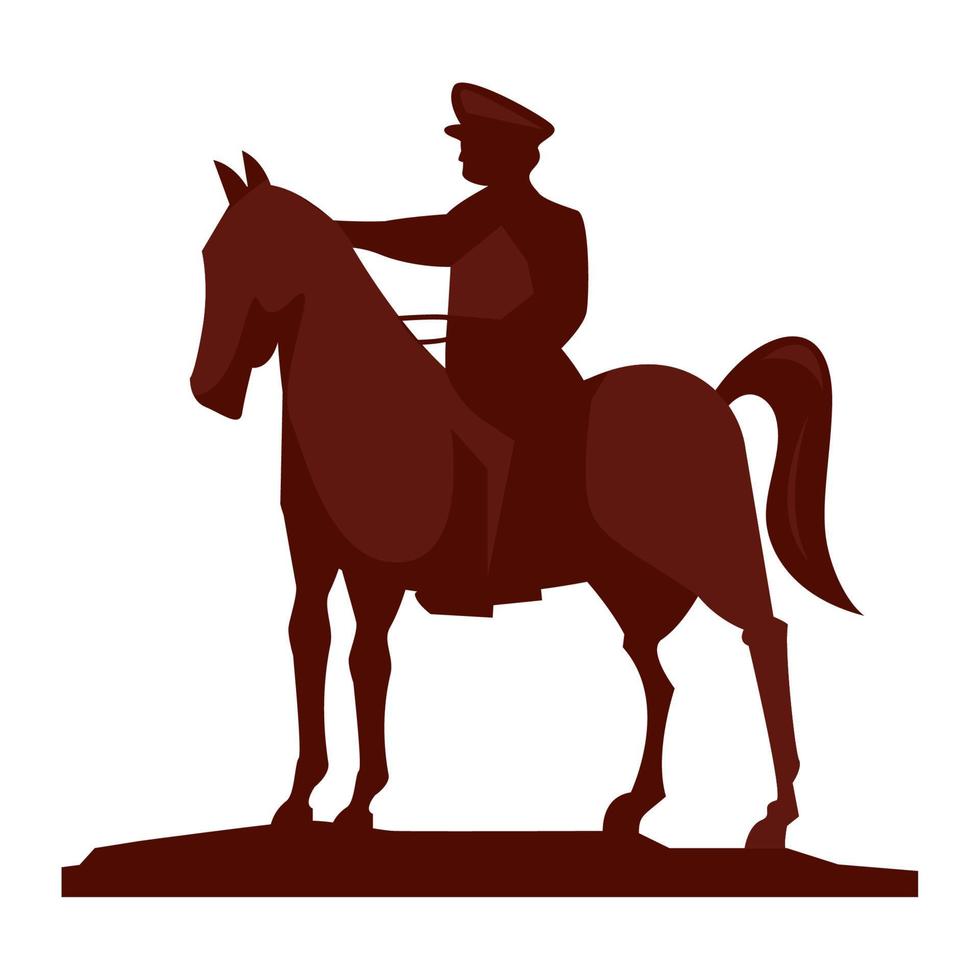 kalkoen officier in paard vector