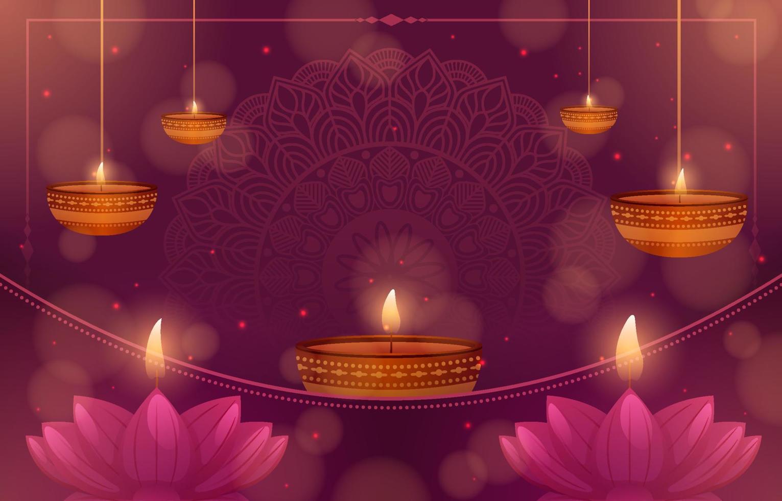 diwali feest achtergrond vector