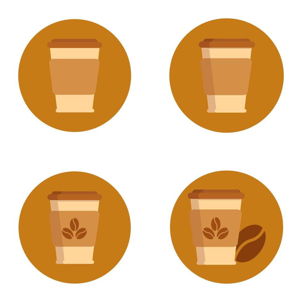 illustratie van koffie kop icoon in vlak stijl vector