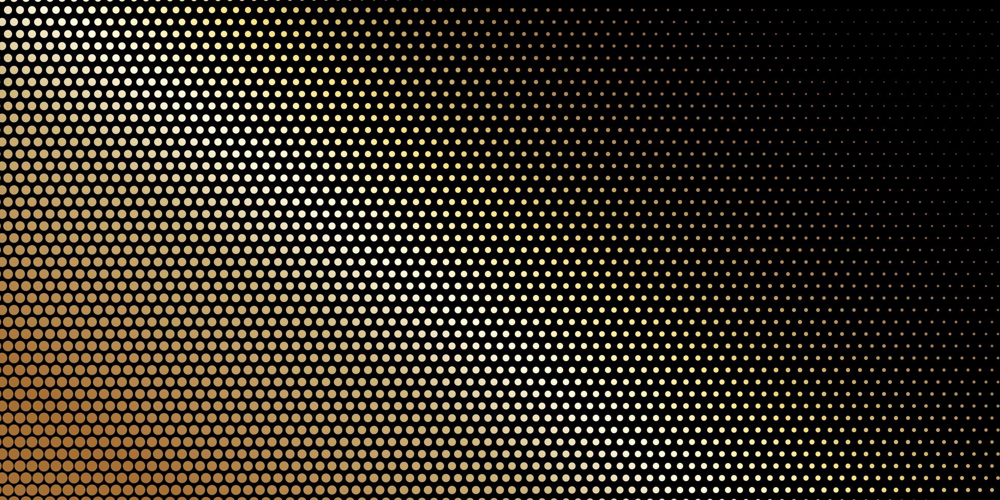 hoekige halftoon bezaaid gouden patroon op zwart vector