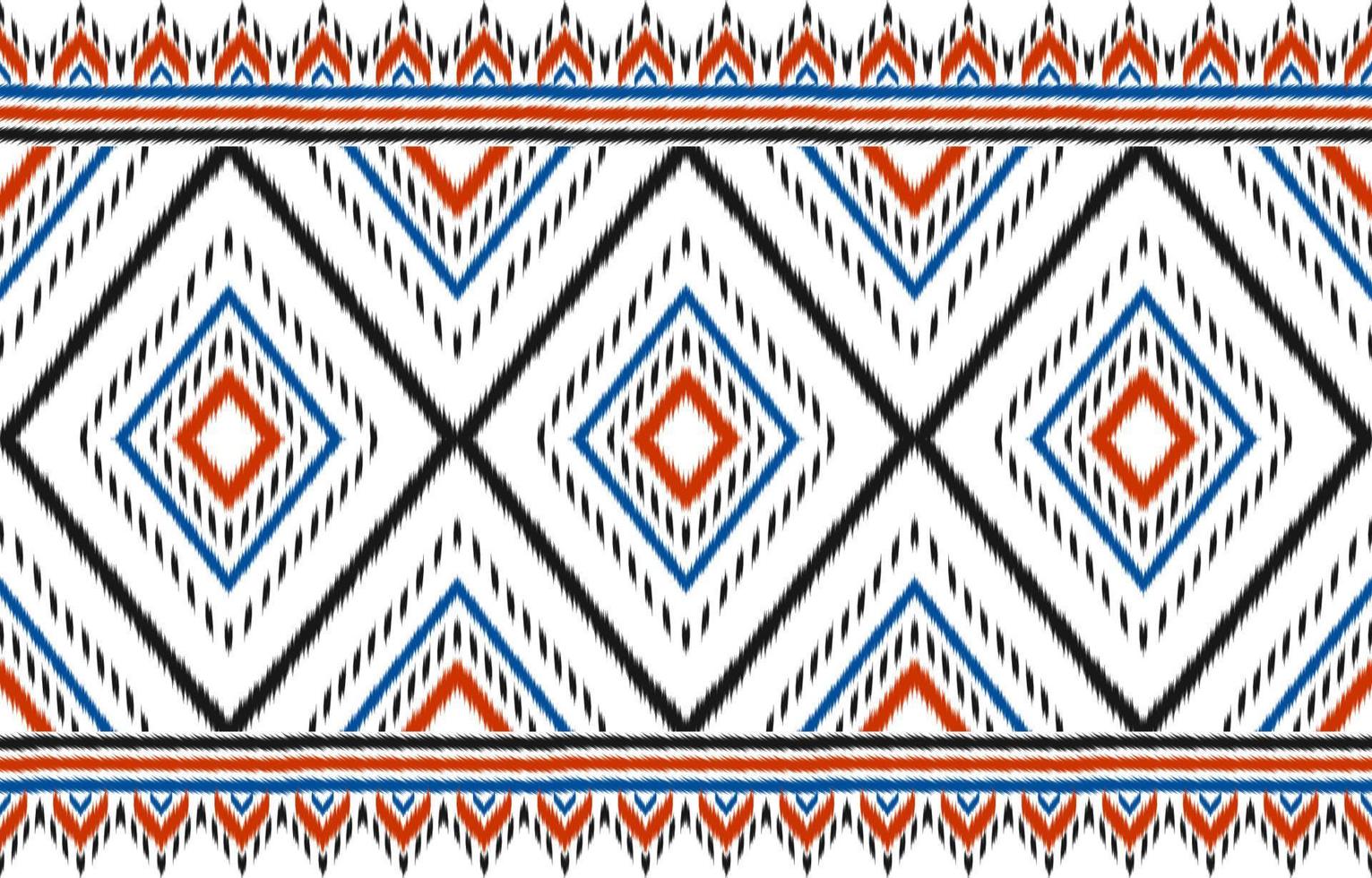 mooi tapijt ikat kunst. meetkundig etnisch naadloos patroon in stam. vector