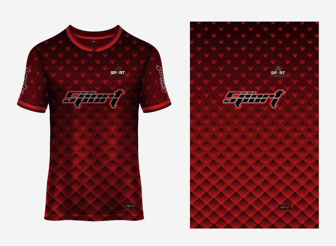 sport Jersey t-shirt. voetbal Jersey mockup voor Amerikaans voetbal club. sport patroon kleding stof textiel. sport achtergrond structuur patroon vector