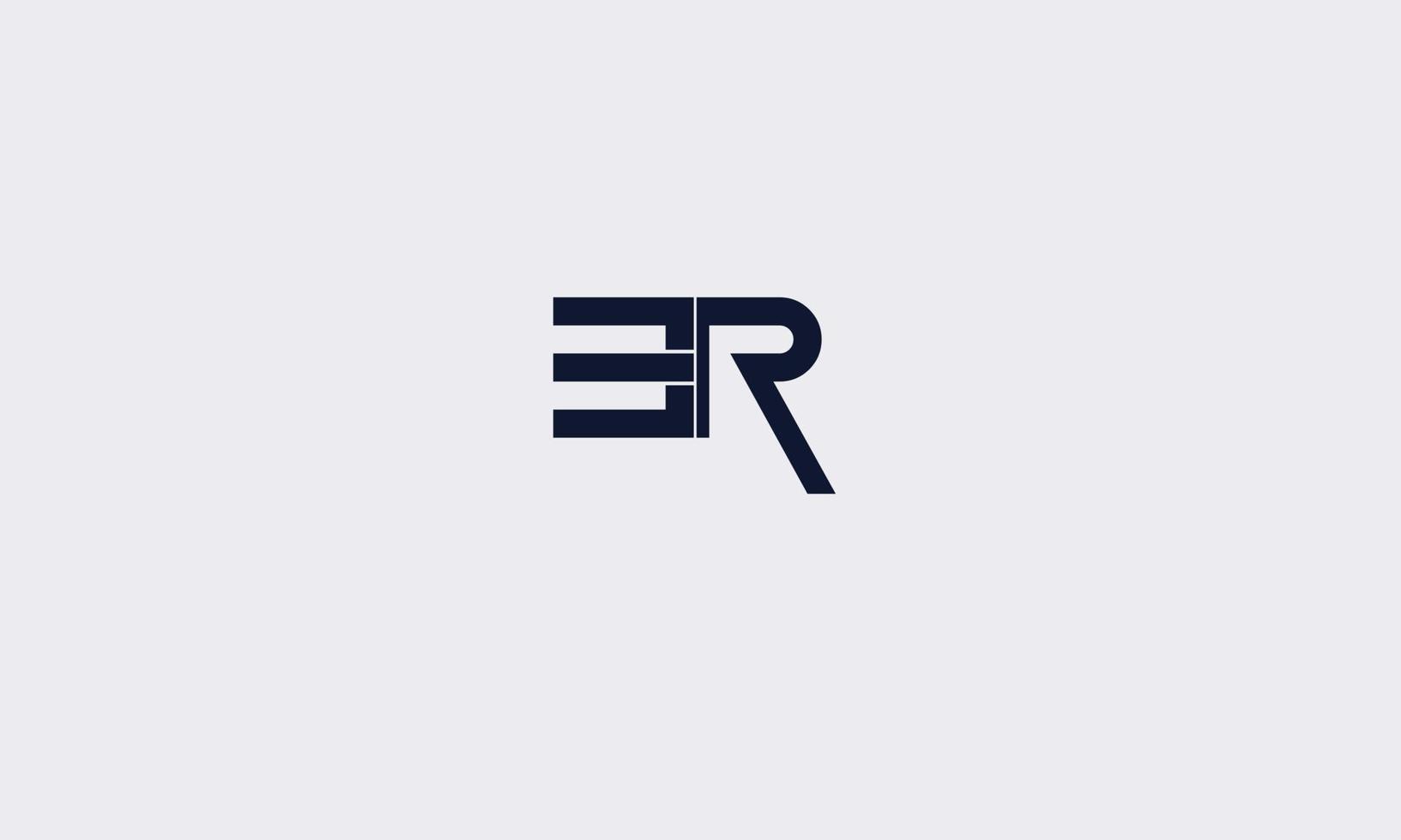 alfabet letters initialen monogram logo er, re, e en r vector