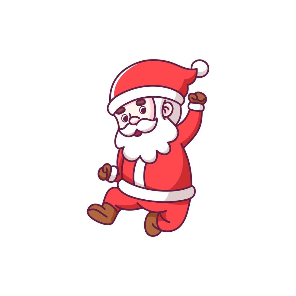 schattig de kerstman claus ontwerp vieren Kerstmis vector