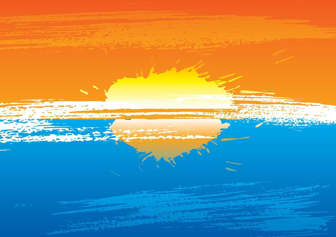 zonsondergang abstract achtergrond illustratie gemaakt in grunge stijl vector