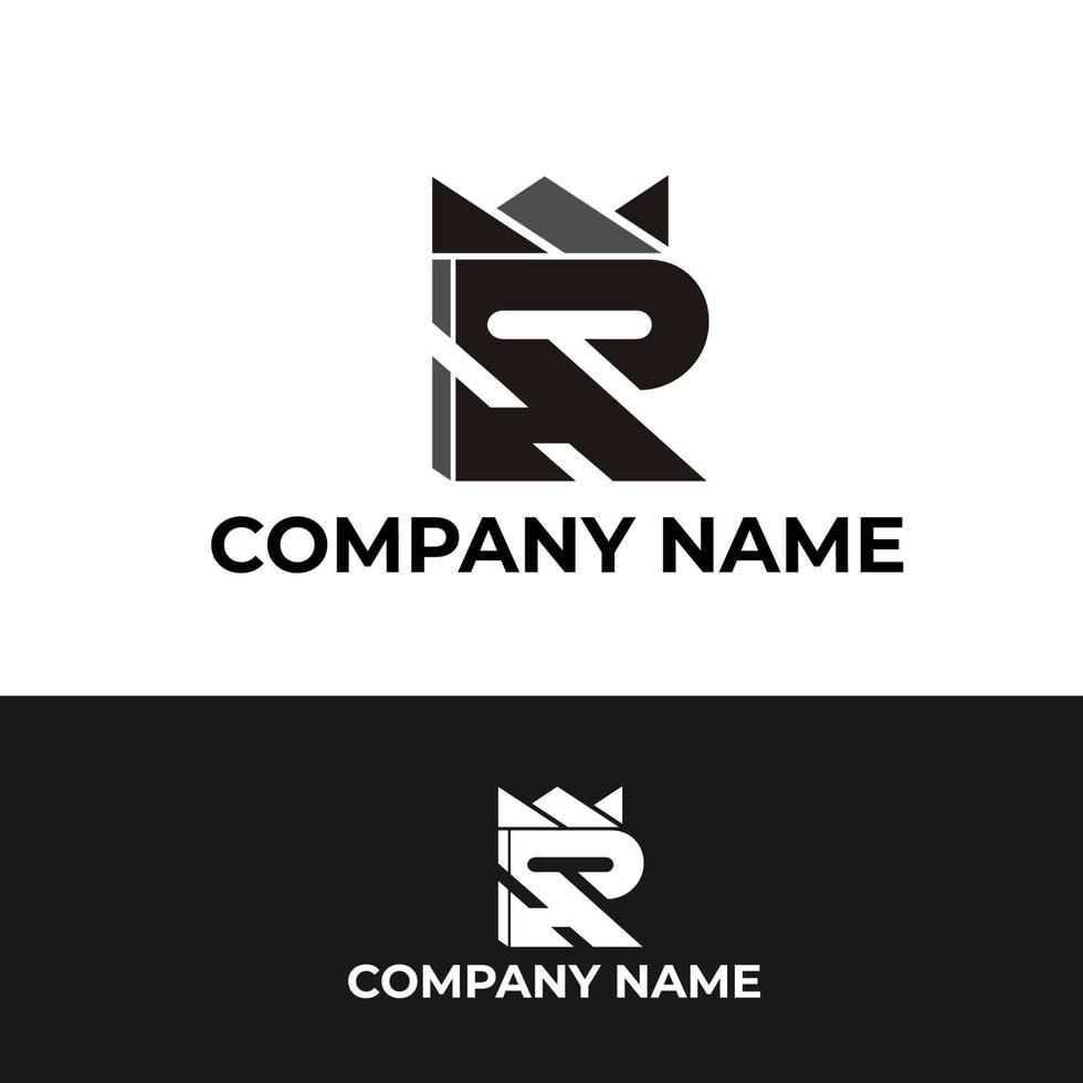 letter r logo ontwerpsjabloon vector