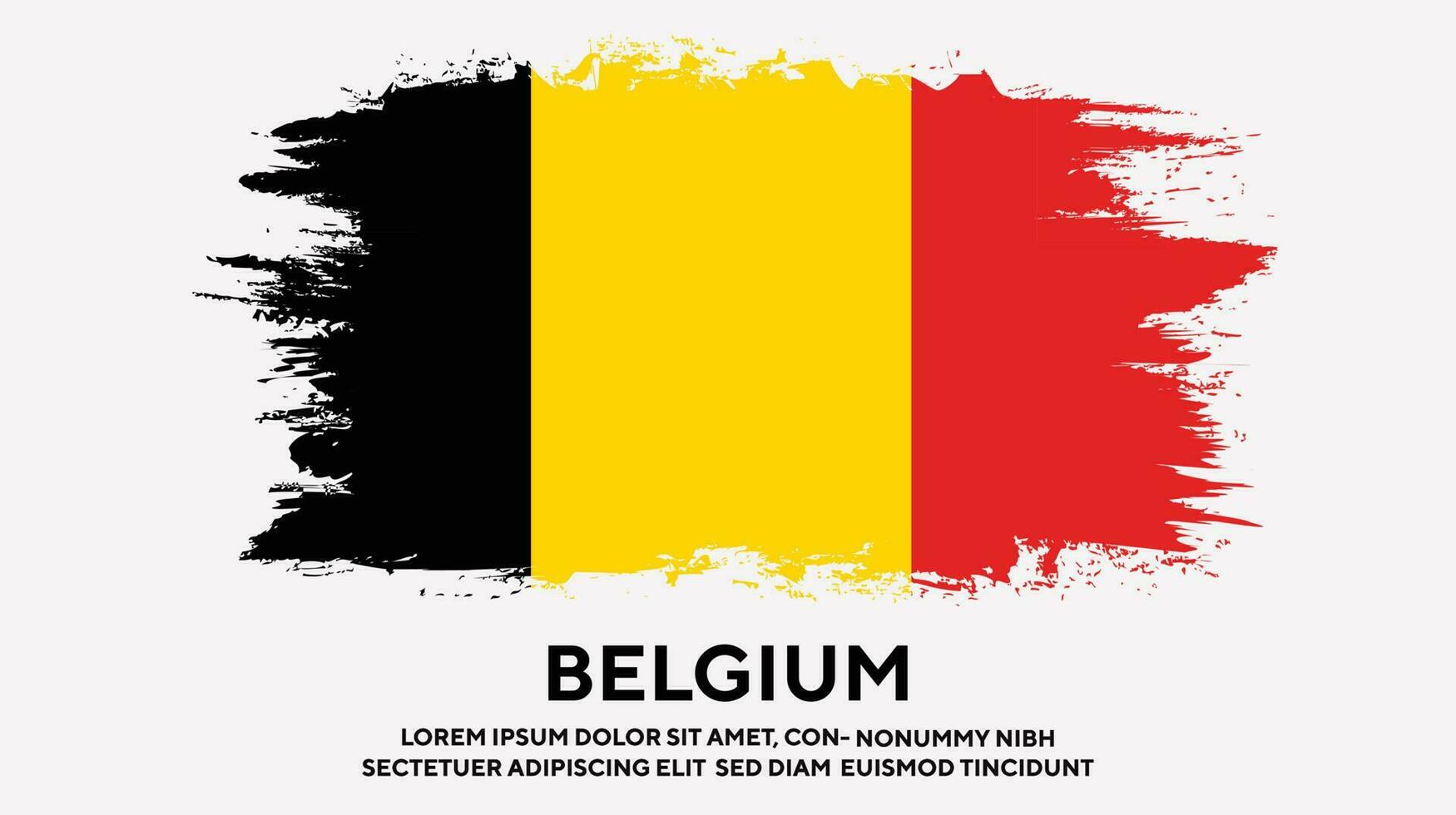 vervaagd grunge structuur belgie vlag ontwerp vector