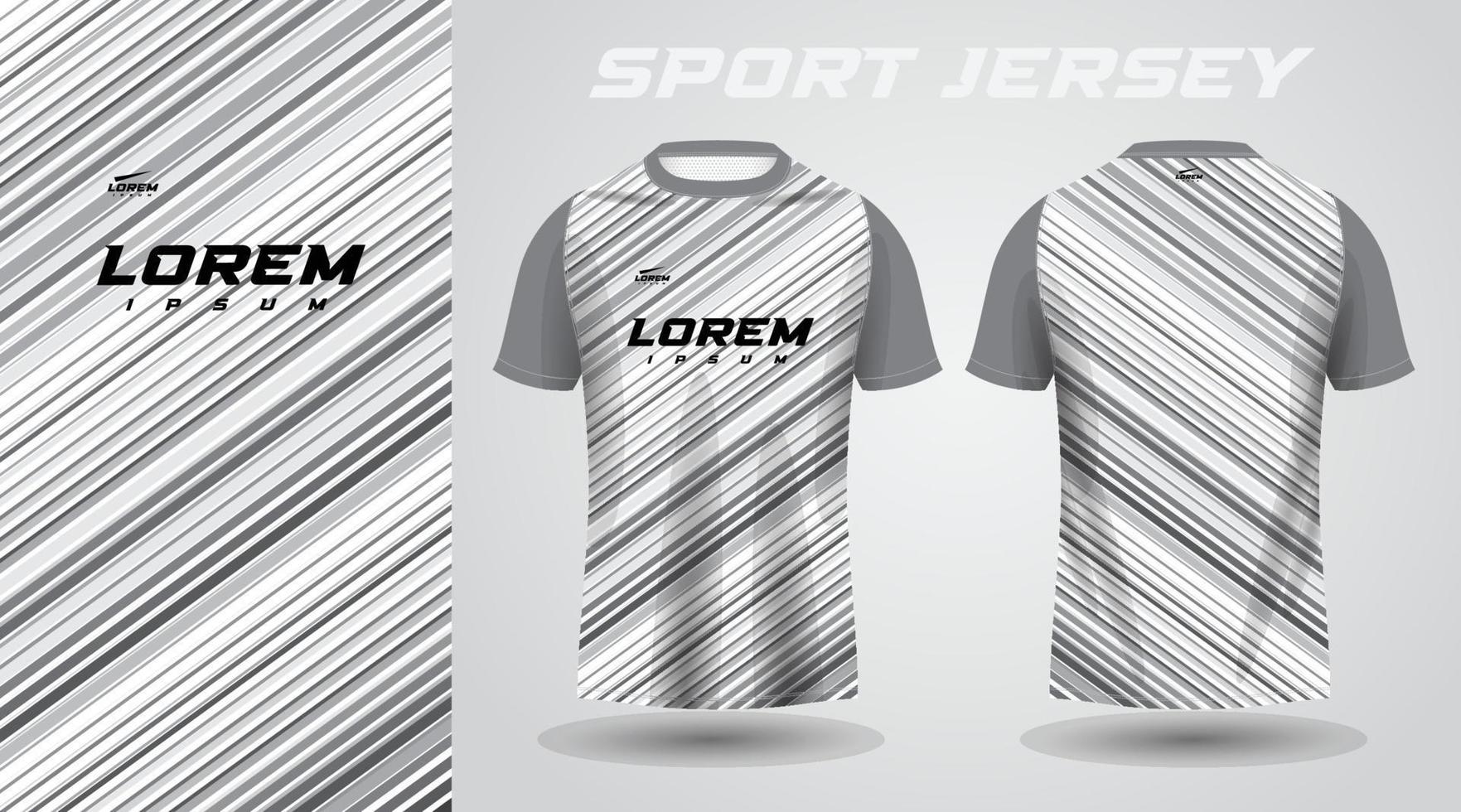 wit en grijs overhemd sport Jersey ontwerp vector